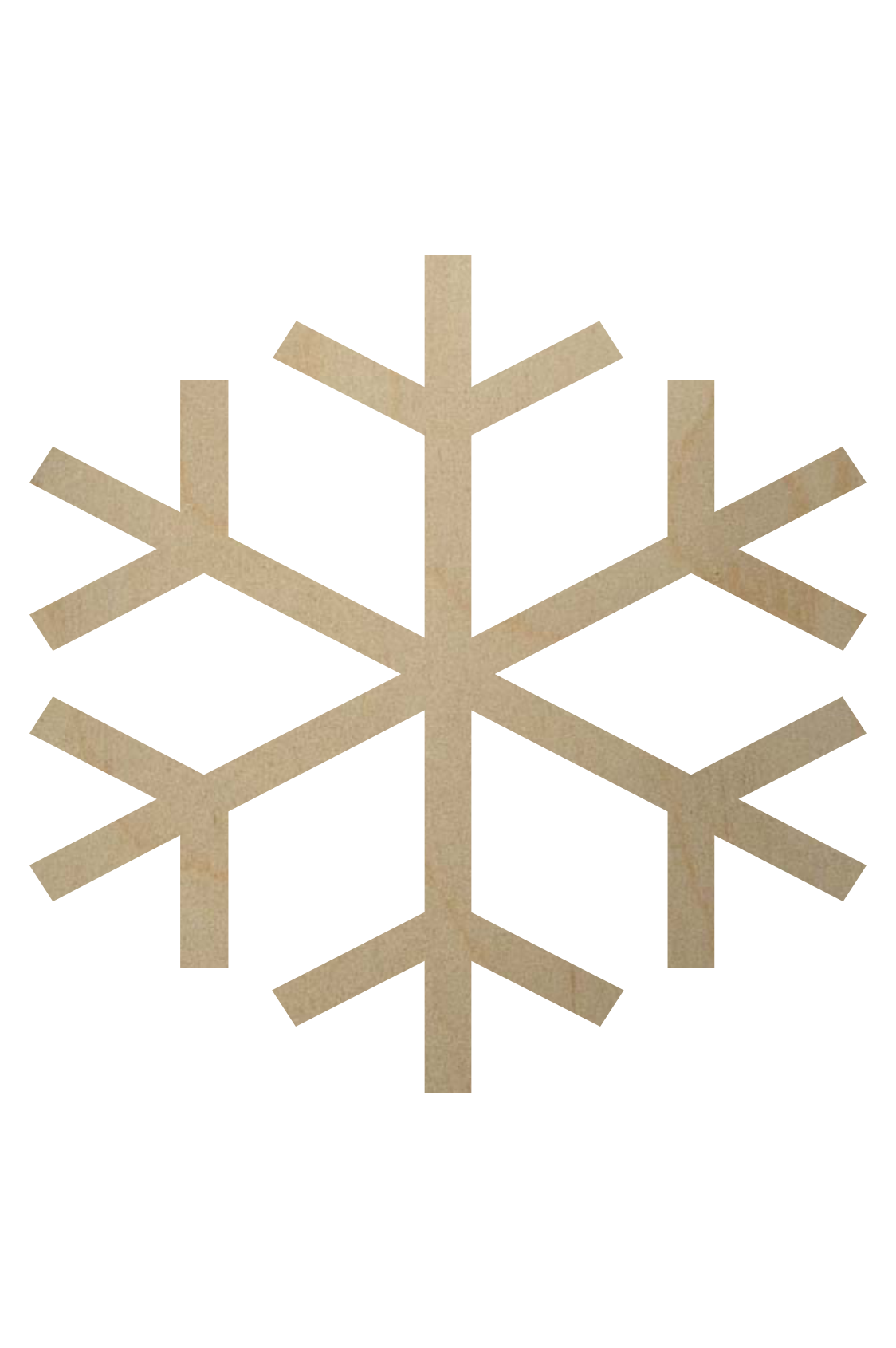 Wooden Snowflake Shape